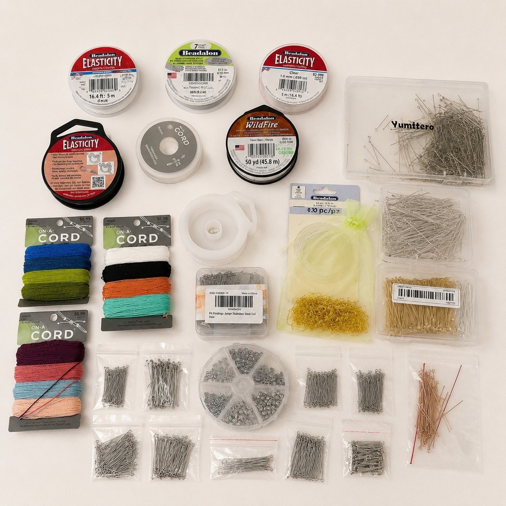 Beadalon DIY Jewelry Making Kit Craft Supplies Lot Boho Handmade Findings